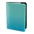 thumbnail image 2 of Rateoe Teal Turquoise Pattern Passport Holder Wallet Leather Mulit-purpose Travel Wallet Credit Cards Case ,Passport Cover for Women Men-6.5 in, 2 of 5