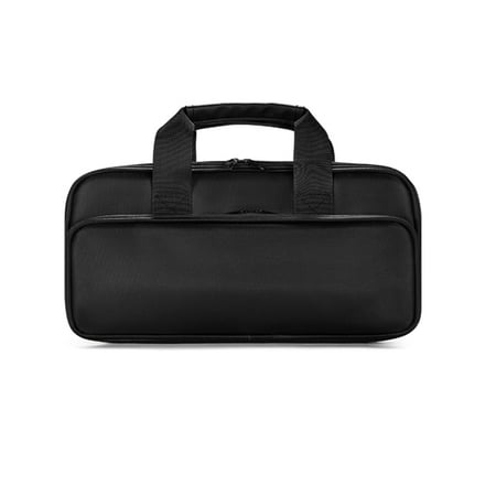 Miiottaa Double Layer Keyboards Carrying Bag Padded Interior Multiple Storage Pockets For