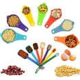 Measuring Cups and Spoons Set 15 Plastic Measuring Cup Set Long