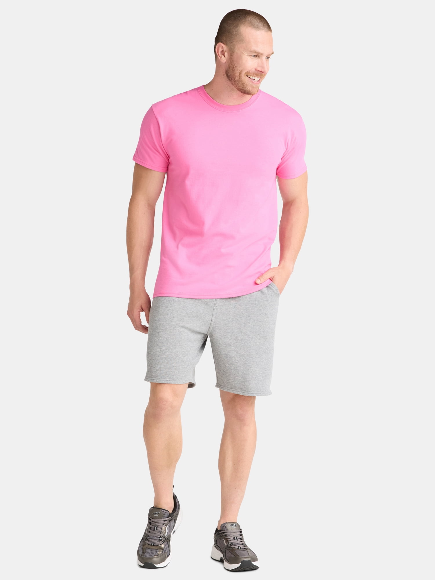 Athletic Works Men's and Big Men's Cotton Active Tee, Sizes XS-5XL and Tall Sizes