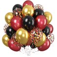 thumbnail image 1 of Yanonmyfd 60PC Rainbow Balloons Set, Colorful Balloons, 12 Inch Bright Color Yellow Orange Hot Pink Teal Blue Confetti Balloon Helium for Rainbow Wedding Day Birthday Party decorations,Red Black, 1 of 30