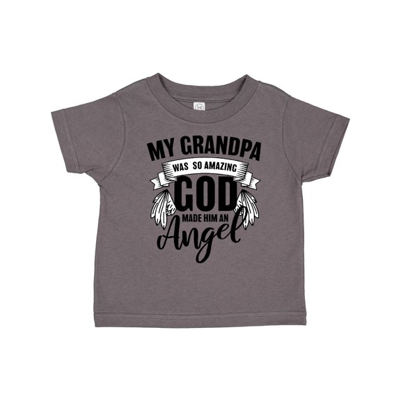Inktastic My Grandpa Was So Amazing God Made Him an Angel Boys or Girls Toddler T-Shirt