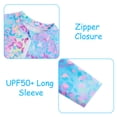 thumbnail image 6 of 3PCS Toddler Girl Bathing Suit 4T Ruffled Swimsuit Girls with Long Sleeve Rash Guard, 6 of 8