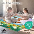thumbnail image 4 of ODIKA 4'x6' Machine Washable Non-Slip Area Rug, Enchanted Meadow Blossom Artistic High Traffic Rug, Orange, 663398, 4 of 5