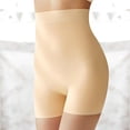 thumbnail image 2 of PEASKJP Shaper String Short Taille Haute Contrôle Ferme Respirant, Beige S, 2 of 5