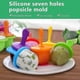 thumbnail image 2 of 2-Pack BPA-Free Ice Cream Molds for Popsicles, Sorbets, and Baby Food Storage (Green & Blue), 2 of 5