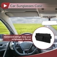 thumbnail image 2 of Estuche para gafas de sol de coche Unique Bargains con parasol magnético universal, estuche para gafas de sol de cuero Nappa negro 34x16cm 1 Pcs, 2 of 7