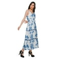 thumbnail image 3 of Moomaya Cotton V Neck Sleeveless Long maxi Dress Spaghetti Strap Casual Clothing, 3 of 6