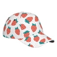 thumbnail image 3 of Balery Baseball Cap Adjustable Size for Running Workouts and Outdoor Activities All Seasons Dad Hat(Strawberries), 3 of 9