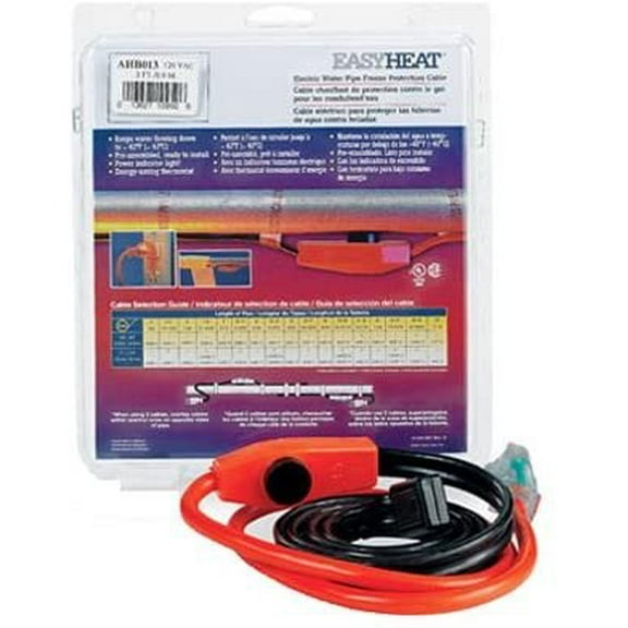 EasyHeat Pipe Heating Cable - Prevents Freezing - Heating Cable for Pipe