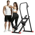 thumbnail image 2 of 2-in-1 Exercise Bike & Stair Climber Combo,Compact Folding Cardio Exercise Machine for Home Gym Use,Stationary Bike Stair Stepper for Full Body Workout, 2 of 14
