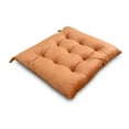 thumbnail image 2 of Handcrafted Velvet Chair Seat Pads Cushions Tufted with Ties - 16''x16'' | 3'' Thick | Set of 2, 2 of 5