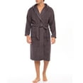 thumbnail image 2 of Notus Hooded Bathrobe for Men Soft Spa Nightgowns 100% Cotton Terry robes for Women - Towel Bathrobe Unisex Terry Cloth Bathrobe, Soft Shower Spa Robe Charcoal L, 2 of 6