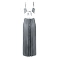 thumbnail image 5 of Elara Dresses For Women Summer New Pure Color Tube-Top Pleated Sleeveless Sling Dress, 5 of 5