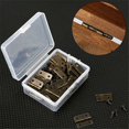 thumbnail image 3 of Mini bisagra de hierro de alta calidad para cajas de joyería de madera, bisagras decorativas con tornillos de repuesto que garantizan un funcionamiento suave, bisagras retro que añaden encanto, 3 of 5