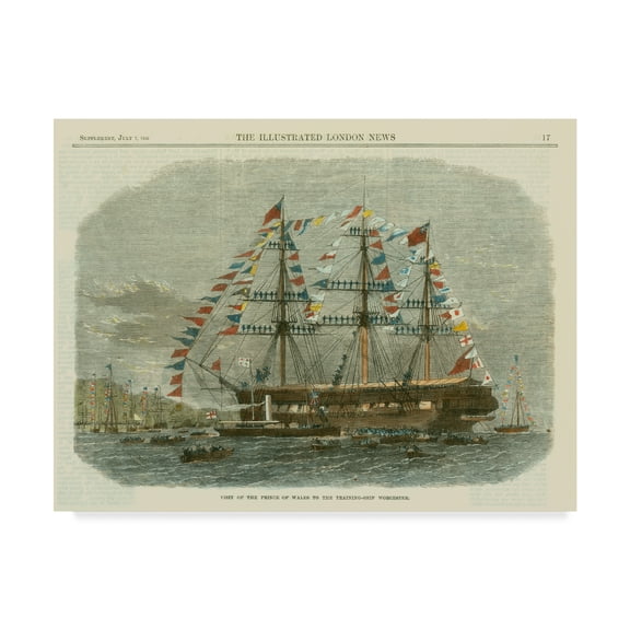 Trademark Fine Art 'Antique Clipper Ship I' Canvas Art by Vision Studio
