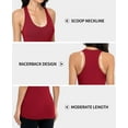 thumbnail image 6 of Women's Cotton Scoop Neck Camisole Racerback Tank Top, 2-packs, 6 of 6