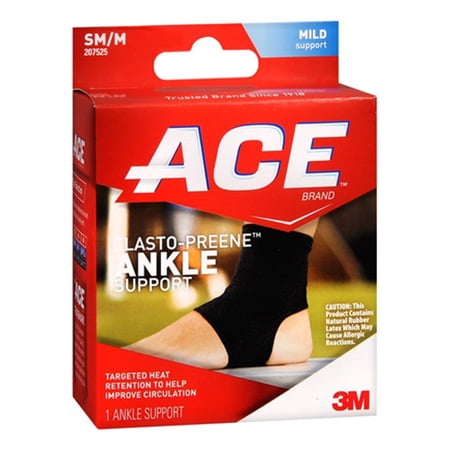 Ace Elasto-Preene Ankle Support Size Of Small/Medium, # 207525 - 1 Ea, 6 Pack