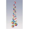 Hoffmaster Group 035048 Tie Dye Party Deluxe Danglers - 2 per Case - Case of 6