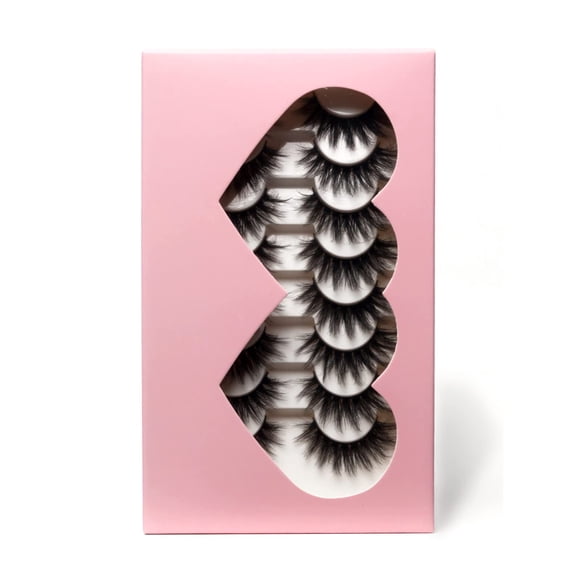 Pestañas postizas Beautykaisen 3D de visón sintético, 8 pares