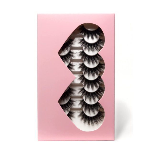 Pestañas postizas Beautykaisen 3D de visón sintético, 8 pares