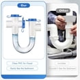 thumbnail image 3 of 3/4 Inch Condensate Collector, PVC U-Shaped Collector for HVAC Air Conditioners, Effectively Drains Condensation Water, 3 of 7