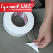 XFasten Super Strong Duct Tape, White, 3 x 30 Yards, Waterproof Duct Tape for Outdoor, Indoor, School and Industrial Use