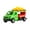 Green, variant on Inertial Toy Car for Kids – French Fries Hamburger Truck Design with Openable Doors, Durable Plastic Vehicle with Rubber Tires, Push and Go No Battery Needed, Gift for Boys & Girls