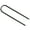 30cm black U shape, variant on 3Pcs L/Ushape Trampolines Rebars Stakes Galvanised Steel Ground Anchors Camping Tent Peg Landscape Garden Ground Stakes