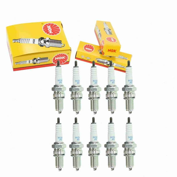 10 pc NGK 4929 Standard Spark Plugs for 09482-00334 4096 809 92070-1065 94701-00241 94703-00241 98069-58916 RA6HC RA6Y RA6YC RAX94YC TY26721 X24EPR-U9 XR4DC Ignition Wire Secondary
