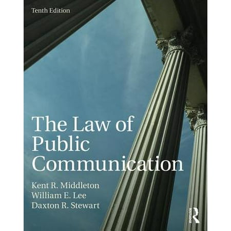 The Law Of Public Communication Paperback Walmart Com