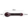 thumbnail image 2 of 5 Pcs Fabric Drawer Safety Lock Child Cabinet Lock Child Safety Straps Safety Cabinet Locks, 2 of 5