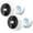 White 2 piece, variant on Geeni Perch 3MP Smart Magnetic Battery & Solar Wireless Camera - 2K HD Outdoor Wireless Camera Security with Color Night Vision, LED Spotlight, 2-Way Audio, & IP66 Weatherproof