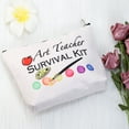 thumbnail image 3 of Art Teacher Survival Kit Makeup Bag Art Teacher Gift Teacher Pencil Pouch Teacher Bag for Teacher Appreciation Gift, 3 of 7