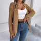 thumbnail image 1 of Women Fashion Autumn Winter Rope Cardigan Sweater Long Sleeve Solid Color, 1 of 8