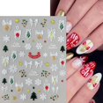 thumbnail image 3 of Pegatinas navideñas para uñas Quezadyl, 6 unidades, autoadhesivas en 3D, 3 of 9
