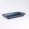 thumbnail image 2 of REGALWOVEN 3 Pcs Baking Sheet Pan, Cookie Sheets for Oven Cooking, Warp Resistant Nonstick Durable Cake Pan Black 14.2*9.1*1.3, 2 of 6