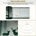 thumbnail image 4 of Lampshades 2 Pack deer hind standing grass green forest without leaves 13"x13"x10" Light Shade for Table Lamps Floor Lamps Drum Lamp Shades Lampshade Replacement Easy Assembly, 4 of 8