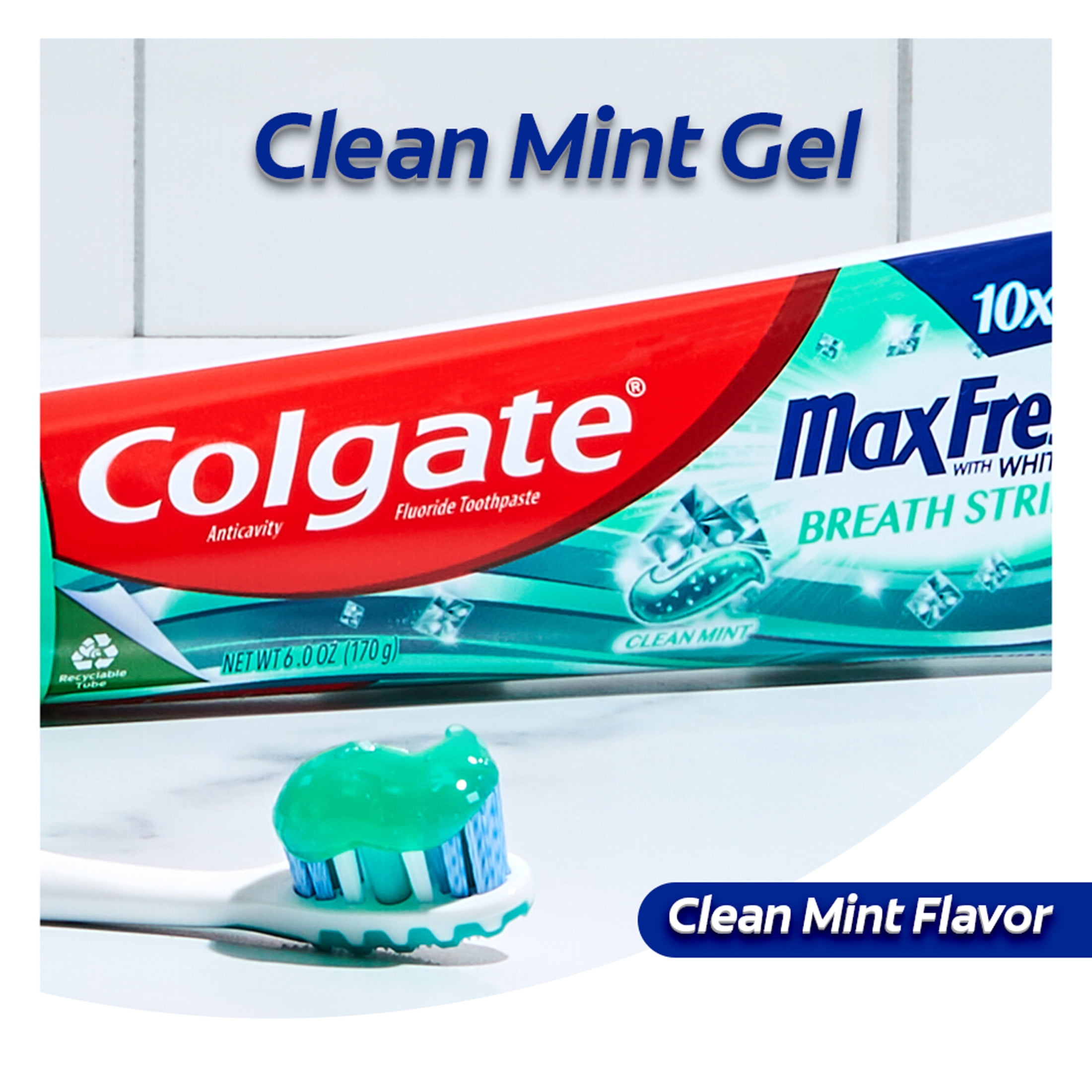 Colgate Max Fresh Clean Mint Toothpaste, 3 Pack, 6.3 Oz