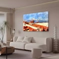 thumbnail image 3 of Póster de pintura decorativa de techos rojos, lienzo para pared, arte para sala de estar, dormitorio, estilo marco, 20 x 30 cm, 3 of 8