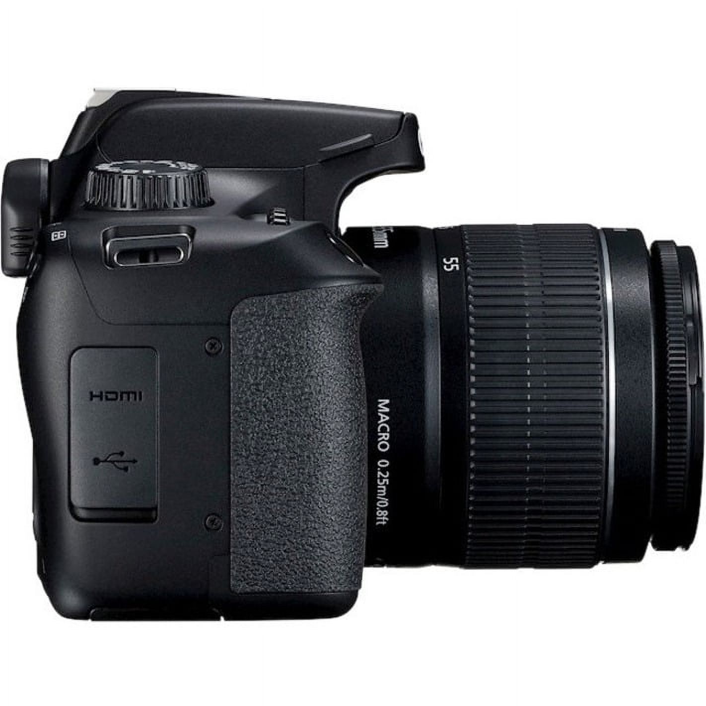Canon EOS Rebel T100 18 Megapixel Digital SLR Camera with Lens, 0.71", 2.17", Black - image 5 of 10