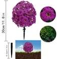 thumbnail image 3 of olkpmnmk Artificial Flowers for Outdoor Indoor Fake Plants, Artificial Flowers with Ground Garden Stake, UV Resistant Faux Greenery Shrubs, Fake Plants for Garden Yard Porch Patio, Purple, 3 of 5