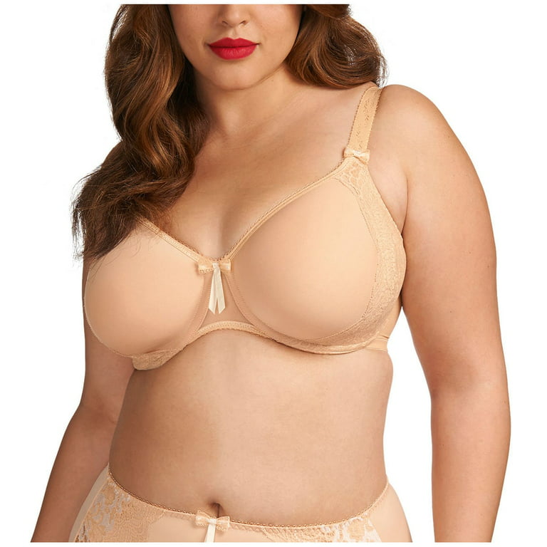 Elomi Amelia Bandless Spacer Molded Underwire Bra (8740),40GG,Nude 