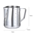thumbnail image 3 of Ounissouiy FenKicyen, bonita taza medidora de acero inoxidable, jarra para espuma de leche, jarra de café, nueva herramienta artesanal para café Cocina y Comedor, 3 of 6