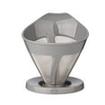thumbnail image 2 of PENGXIANG Pour Over Coffee Dripper  Slow Drip Paperless Coffee Filter Fine Mesh Stainless Steel Hand Make Tea Drip Holder For Coffee Powder Gray, 2 of 5