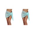 thumbnail image 3 of Jumpingount Vestidos de playa Gancho de ganchillo sólido sexy Cintura alta Cubierta de de encaje Tipo de abrigo Buena elasticidad Fácil de combinar Azul S 2piezas Jumpingount CBP393912, 3 of 6