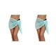 thumbnail image 1 of Guardurnaity Vestidos de playa Gancho de ganchillo sólido sexy Cintura alta Cubierta de de encaje Tipo de abrigo Buena elasticidad Fácil de combinar Azul S 2piezas, 1 of 6