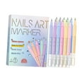 thumbnail image 1 of 12 bolígrafos para decoración de uñas, bolígrafos de pintura acrílica para decoración de uñas, profesionales, de secado rápido, para manicura 3D., 1 of 5