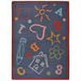 thumbnail image 2 of Kid's Art 5'4" x 7'8" area rug in color Chalkdust, 2 of 2