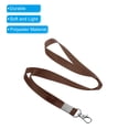 thumbnail image 4 of Uxcell 17" x 0.6" Neck Lanyards with Swivel Hook Clip for ID Badge Keys Brown 50 Pack, 4 of 6